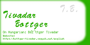 tivadar bottger business card